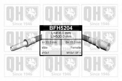 QUINTON HAZELL bfh5204 -  Тормозной шланг